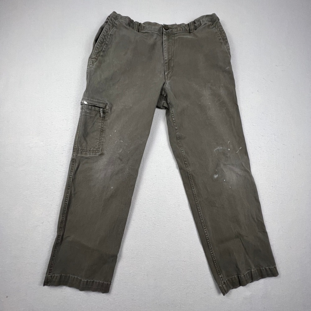 Dockers Cargo Pants Mens 34x30 Green Smart 360 Flex Distressed Workwear Gorpcore